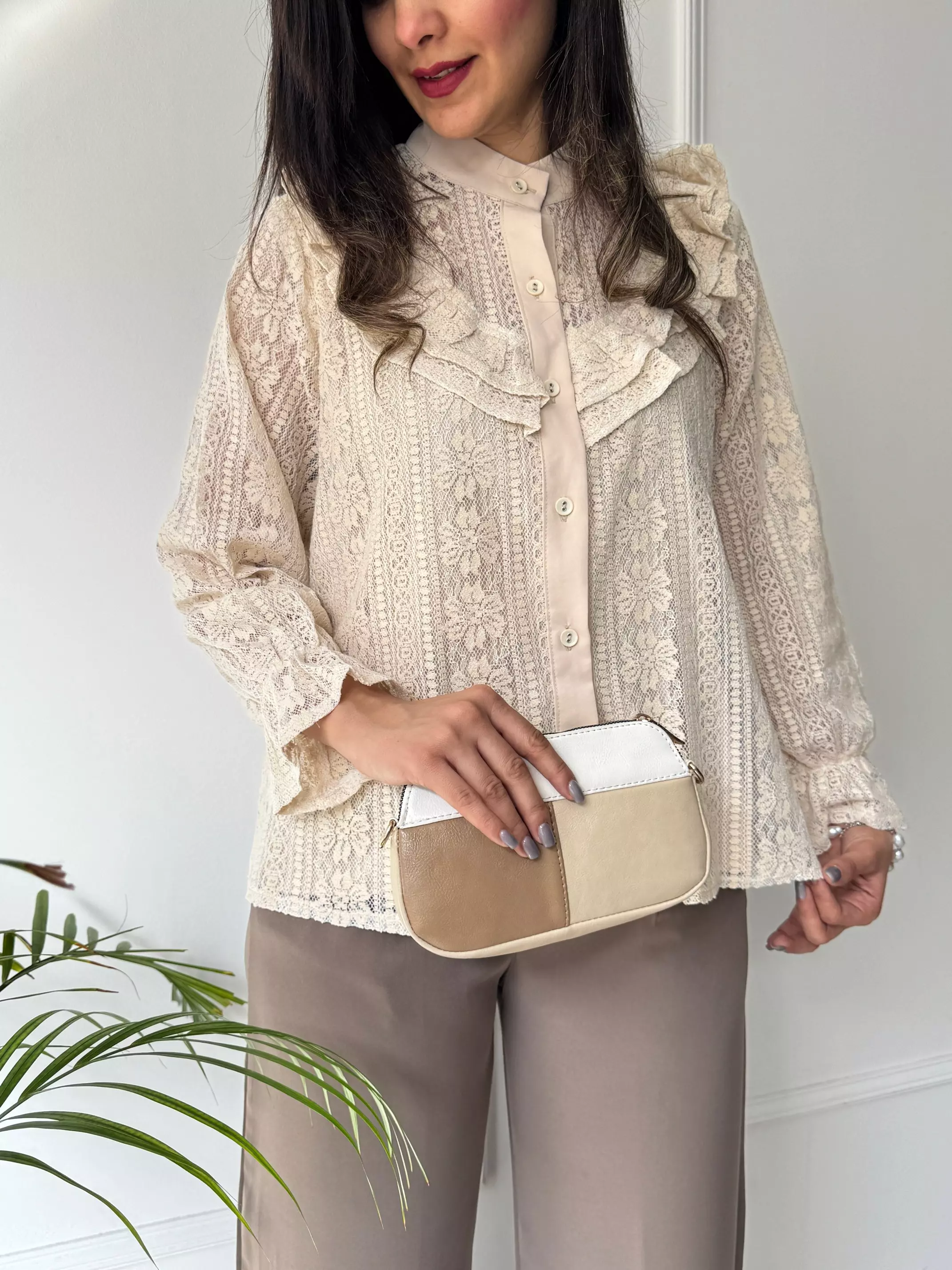 شومیز دانتل لاکچری